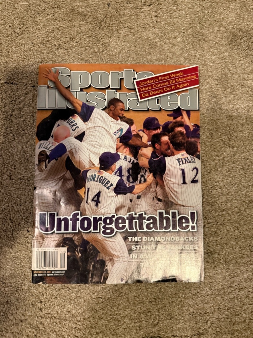 Sports Illustrated Magazine - 'Unforgettable' Diamondbacks Cover (2 magazines)